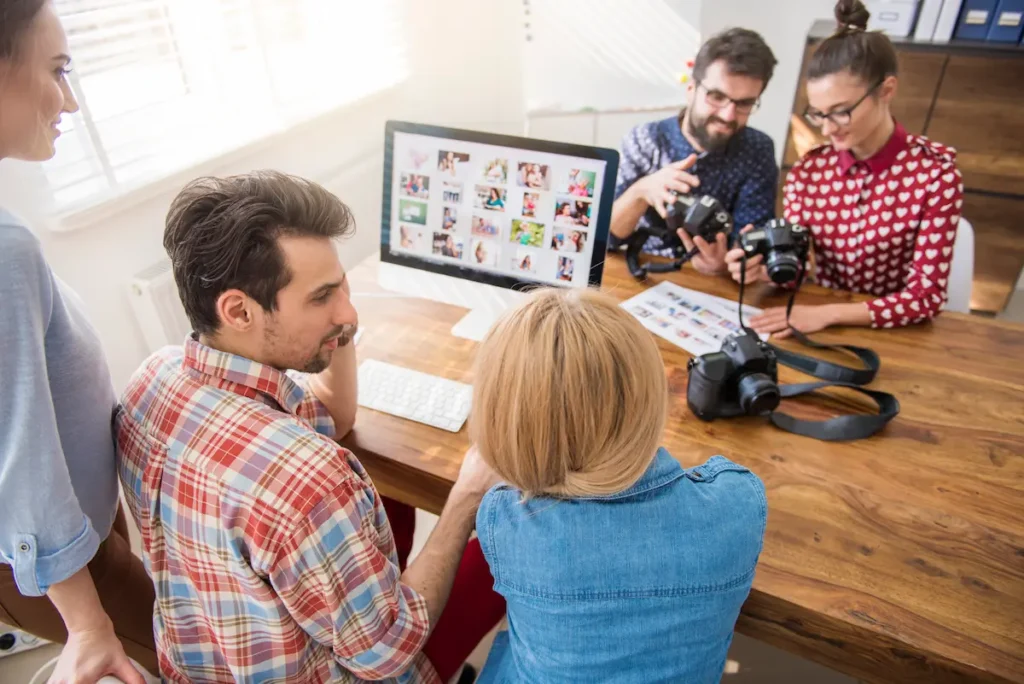 content creator apprentices creating multi media content